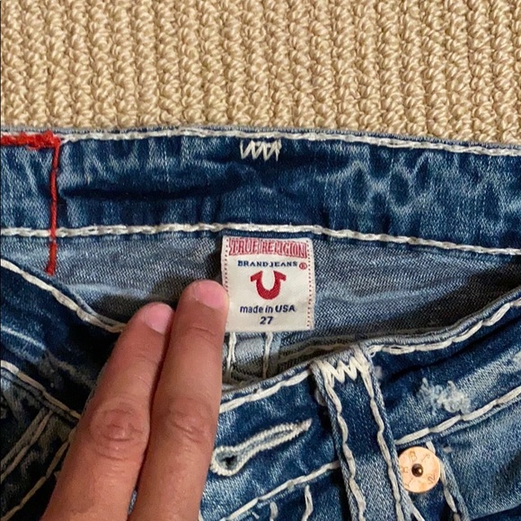 WOMENS TRUE RELIGION BRAND JEAN SIZE 27 WAIST - Picture 4 of 5